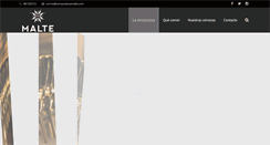 Desktop Screenshot of cervezotecamalte.com